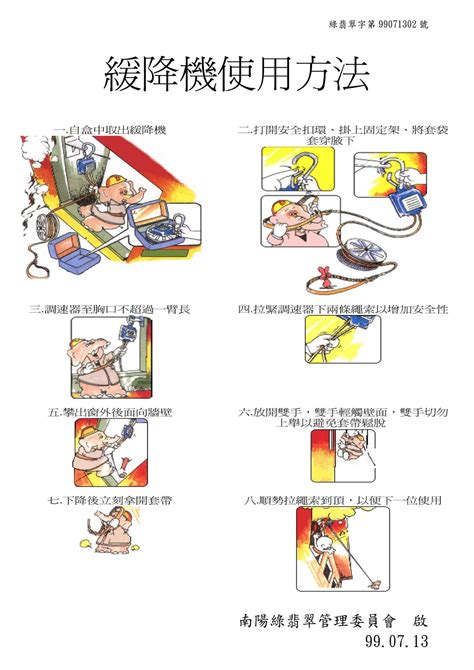 緩降機口訣|臺北市政府消防局中文網站